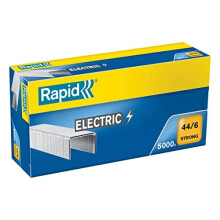 44/6mm Strong Staples, For Stapling up to 20 Sheets, Use with Electric Staplers, Galvanised Wire, Box of 5000, 24868100