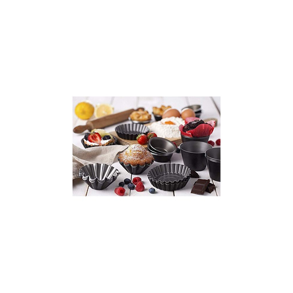 Maxi Nature Kitchenware Maxi Nature Pudding Mould Set Of 6 - Dariole Moulds - Cupcake Moulds - Non-Stick And Dishwasher Safe Pastry Moulds – Rice Pudding Baking Tool