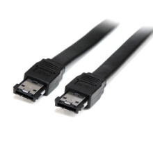 6 ft Shielded External eSATA Cable M/M - 6ft External SATA Cable - 6ft eSATA Cable (ESATA6), Black, 3 ft/1 m