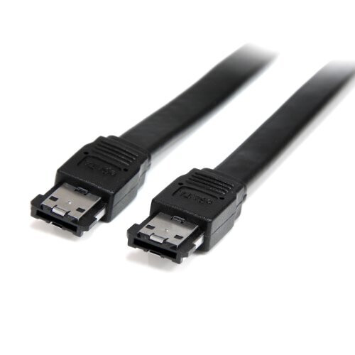 StarTech.com 6 ft Shielded External eSATA Cable M/M - 6ft External SATA Cable - 6ft eSATA Cable (ESATA6), Black, 3 ft/1 m