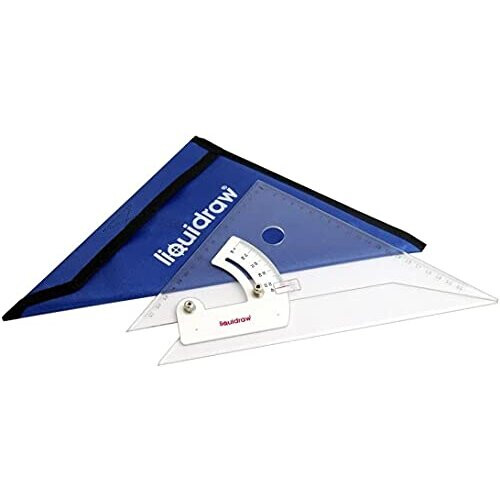 Adjustable Set Square 35cm & Triangular Scale Ruler 30cm Set of 2 for Architecture, Drawing, Carpentry 1