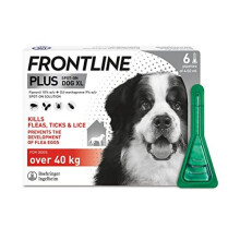 Plus Flea & Tick Treatment for Extra Large Dogs (over 40 kg) - 6 Pipettes