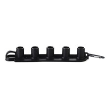 Pressure Washer Nozzle Bracket Adjustable Pressure Washer Nozzle Bracket Quickly Accommodates 5 nozzles Black Pressure Washer Nozzle Plug Bracket