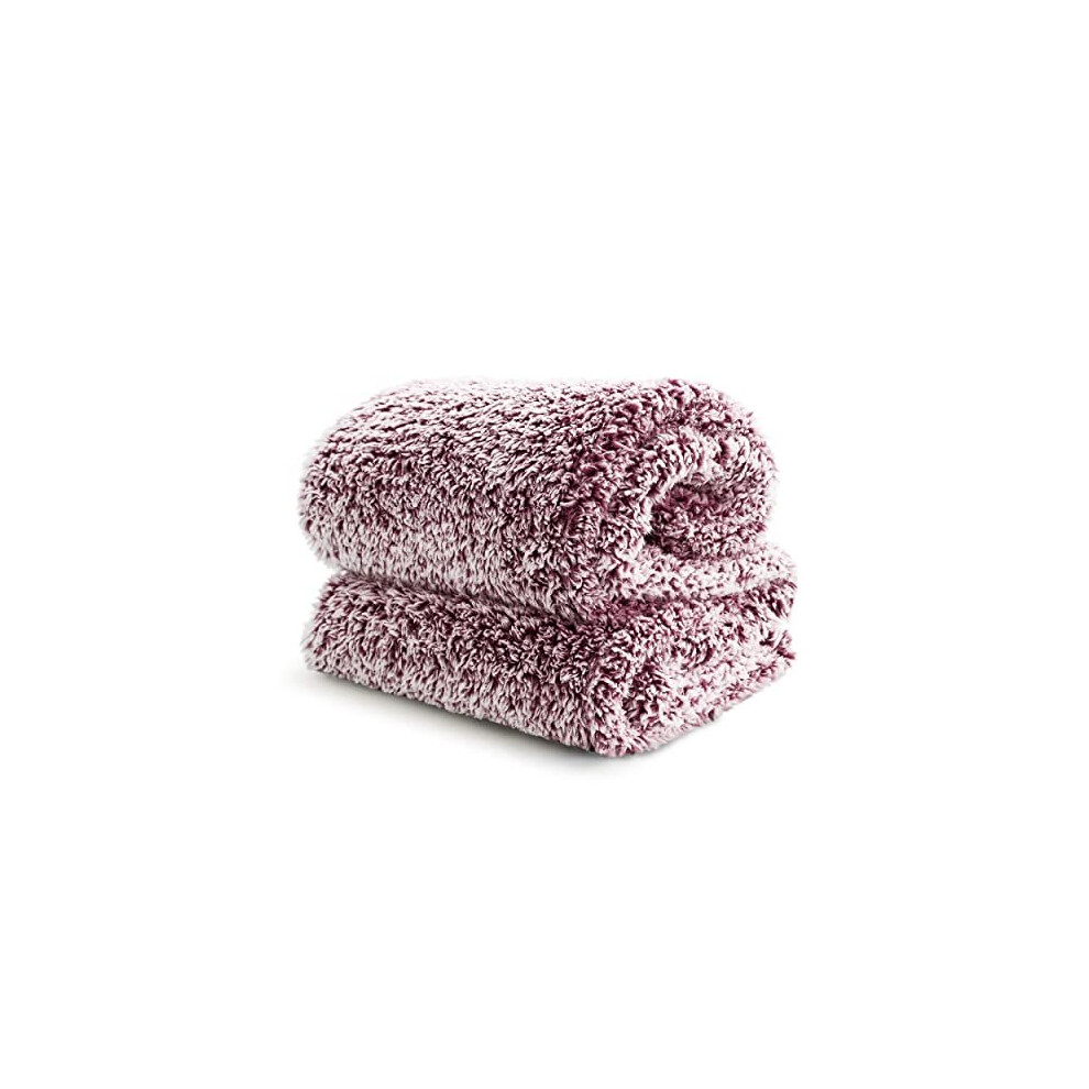 Fleece Sherpa Throw Blanket Red - Fluffy Soft Cosy Fuzzy Furry Warm Blanket for Sofa and Bed, Single, 130x150cm