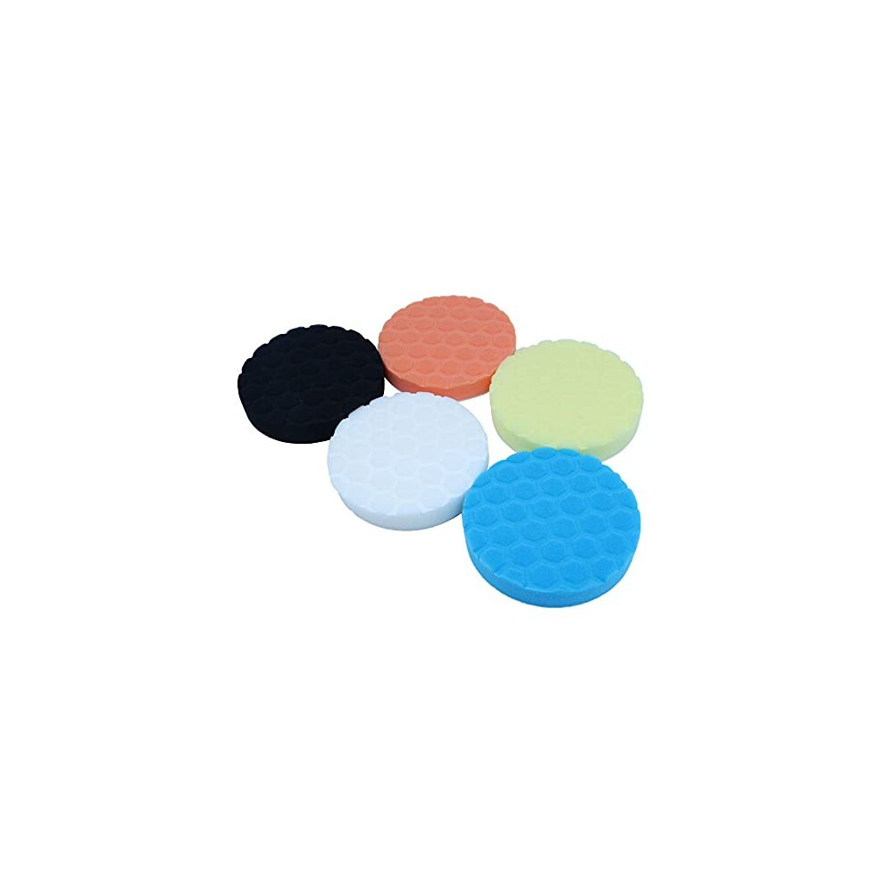 5 Pack Car Polisher 7 Inch Sponge Polishing Waxing Buffing Pads Kit Compound 718115178261