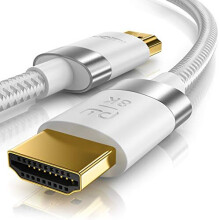 CSL - HDMI 2.1 8k 4k Cable 1M, 8k@30Hz 120Hz DSC, 4k@60Hz 120Hz 144Hz 240Hz DSC, UHD II High Speed Ethernet HDMI Lead 3D HDR 10+ eARC Dolby Vision