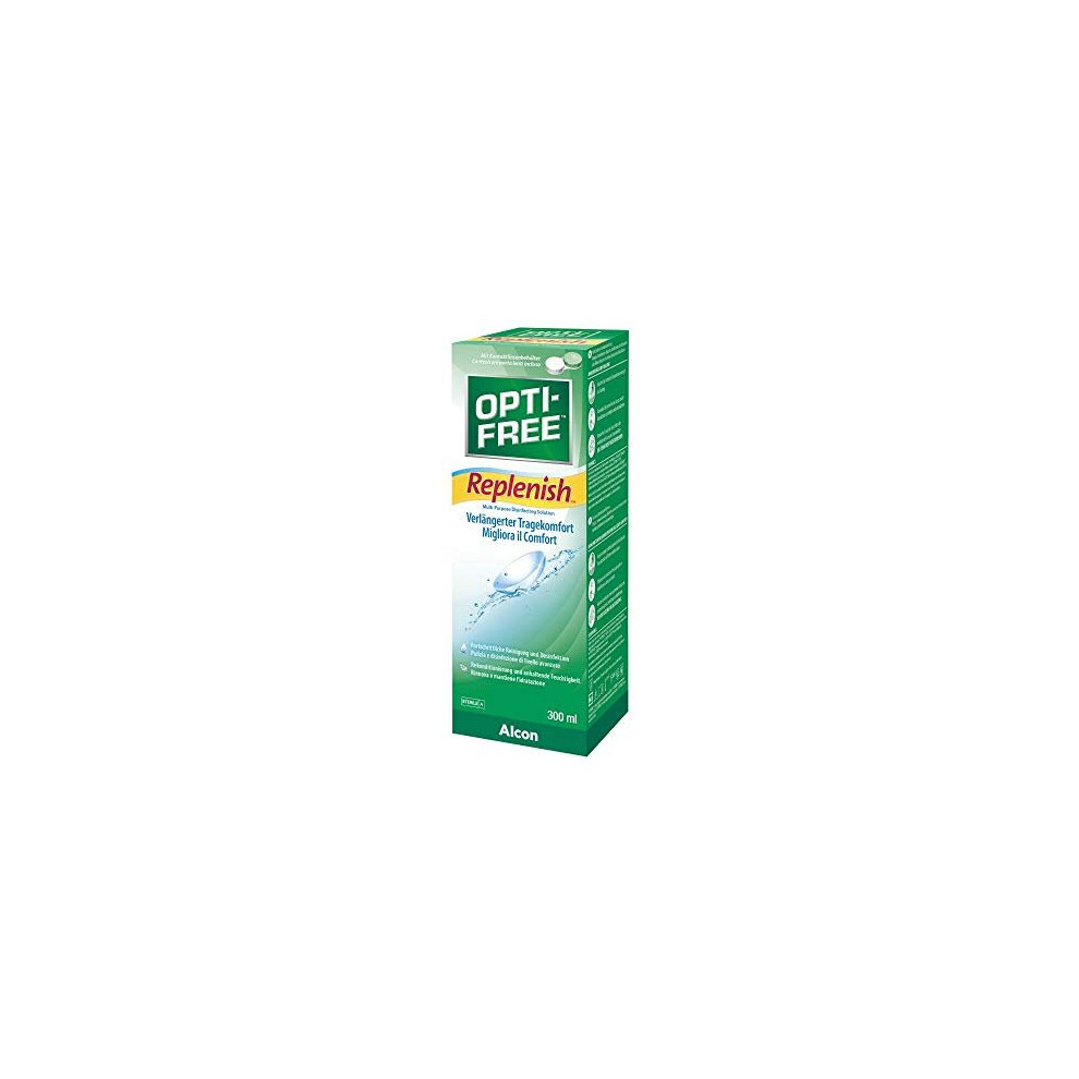 Opti-Free Replenish Multi-Purpose Disinfecting Solution with Lens Case, 10-Ounces