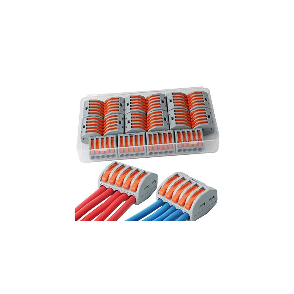 Lever Nut Connector, Assortment Conductors Compact Wire Connectors 222-415(16 Pack) 741025508040