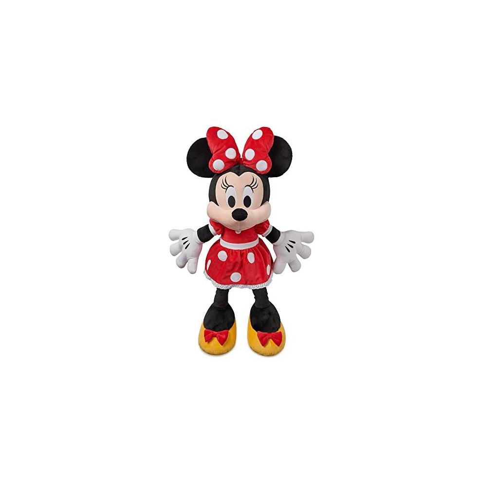 Store Official Minnie Mouse Large Soft Toy, 67cm/26”, Plush Cuddly Character In Classic Outfit with 3D Bow, Embroidered Details and Soft Feel Finish 