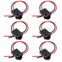 6PCS Car Light Bulb Socket Holder T10 W 5 W 147 501 Lamp Holder Connector for Parking Lights Side Lights License Plate Lights Interior Light DC 12V