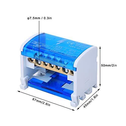 Terminal Distribution Box Terminal Strip Junction Box Rail 2-Level ...