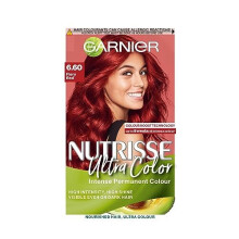 Nutrisse Ultra Color, Permanent Hair Dye, Intense Colour, For All Hair Types, 6.60 Fiery Red