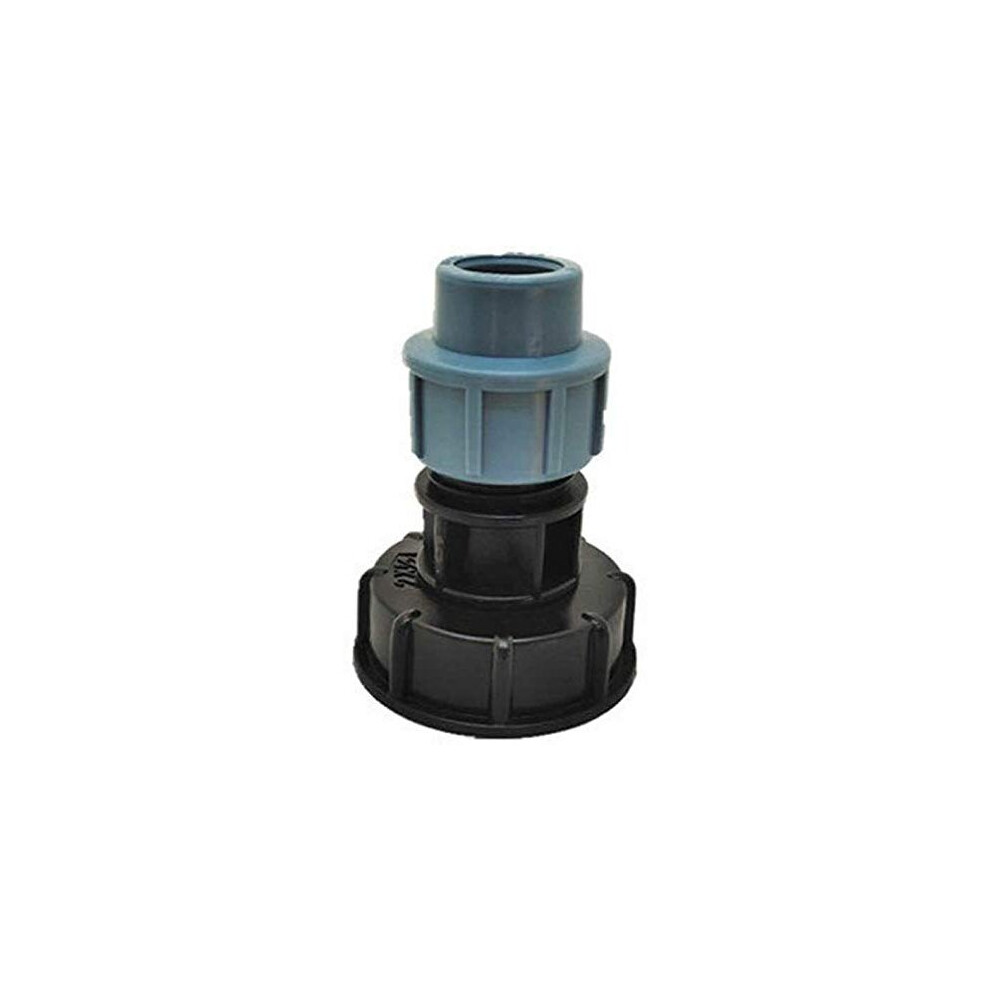 S60x6 Adapter Ibc Tank Thread Connector For Mdpe Water Pipe Fittings Straight Outlet 20Mm 782895737901