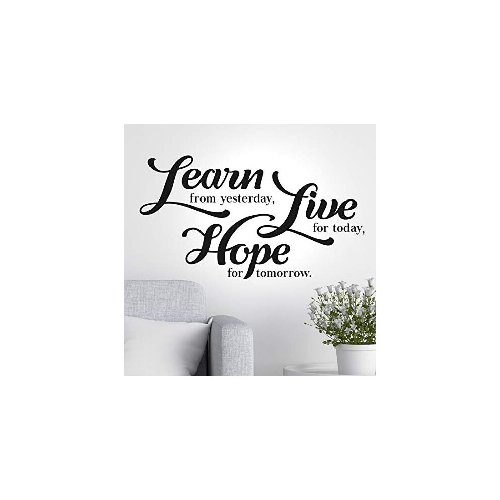 Learn Live Hope Motivational Wall Quote Art Posters Bedroom Sticker Kids Room Decoration Inspirational Quotes Positive Stickers Decal Print Poster Wall4stickers