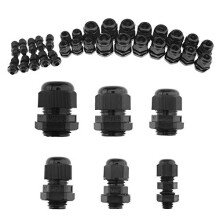 30x Wire Lock Nut M8 M10 M12 M16 M18 M20 Cable Sealing Cover Joint Waterproof IP68 Nylon Cable Gland Kit