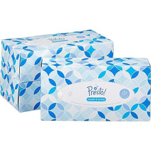 Amazon Brand - Presto! 4-Ply Facial Tissues, Pack of 12, 100 Sheets per Box
