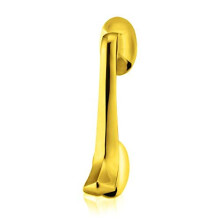 XFORT Door Knocker Polished Brass, Victorian Scroll Door Knockers for Front Door, Elegant Front Door Furniture with a Modern Stylish Design, Perfect