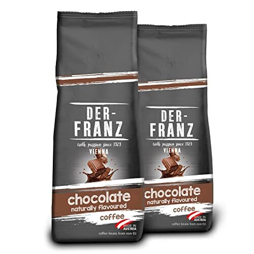 Coffee, Flavoured with Natural Chocolate, Ground, 500 g (2-Pack)