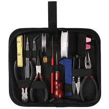 Jewelry Making Tool Kit 22 PCS Jewelry Repair Crafting and Fixing Tool kit Include Pliers, Cutter, Scissors, Bead Jewelry Making for Earring and