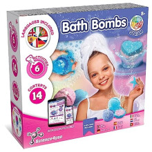 Science4you - Bath Bomb Making Kit for Kids +8 Years Old - Make Your Own Bath Bombs with 6 Science Experiments for Kids - Educational Science Kit