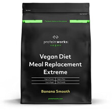 - Vegan Diet Meal Replacement Extreme | Plant Based Meal Replacement Shake | Added Vitamins | Aids Weight Loss | 8 Servings | Banana Smooth | 500g