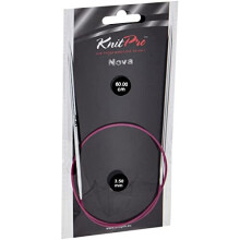 KP11320 60 cm x 3.5 mm Nova Fixed Circular Needles, Silver