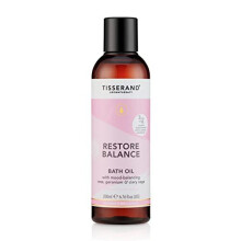 Aromatherapy - Restore Balance Bath Oil - Perimenopause, Menopause & Menstruation Support for Women - Rose, Clary Sage & Geranium - 100% Natural