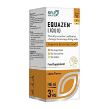 Equazen Children's Liquid Omega 3 & 6 - DHA, EPA & GLA for Brain Support | 200 ml Citrus Flavoured (3+)