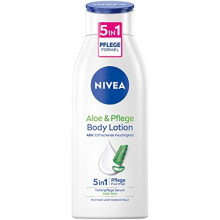 Aloe & Care Body Lotion (400 ml), Care for Dry Skin with Deep Care Serum and Aloe Vera, 3-in-1 Formula: 48h Care, Softness and Naturally Beautiful
