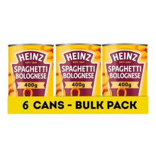 Spaghetti Bolognese, 400g (Pack of 6) - Freshly Made Pasta with a Meaty Sauce
