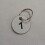 Plastic ID Number Tags Key Tags with Key Rings (1-100, White) 5