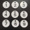 Plastic ID Number Tags Key Tags with Key Rings (1-100, White) 2