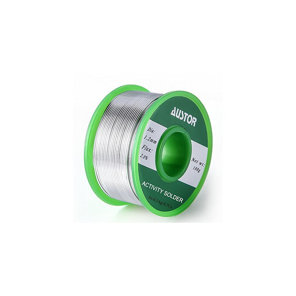 1.2Mm Lead Free Solder Wire With Rosin Core, Sn 99% Ag 0.3% Cu 0.7%, 100G 601263547525