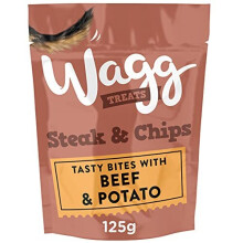 Dog Treats Steak & Chips Dog Treats 125g, pack of 7