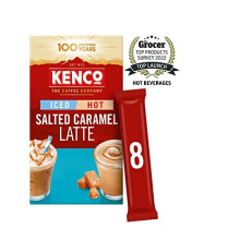 Iced Hot Salted Caramel Latte Sachets x8 (Pack of 5, Total 40 Sachets)