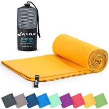 Microfibre towel - compact, ultra lightweight & fast drying travel towel - the perfect sports, gym & beach towel, camping towel and swimming towels