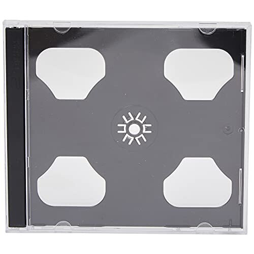 10 X Dragon Trading CD Double Jewel Cases 10.4mm for 2 Disc with Black Tray (Pack of 10)