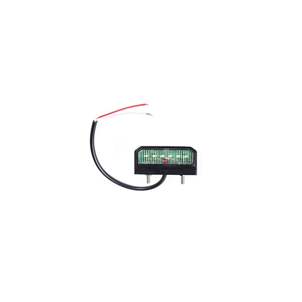 6 Led Chips Bright Led Number Plate Lamp, 12V/24V Waterproof Energy Saving Universal Led License Plate Rear Lamps, Light 745679976750
