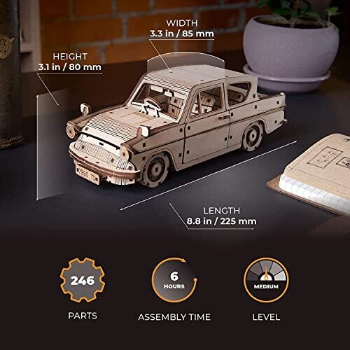 WIZARDING WORLD - Modellbau-Set fliegendes Auto Ford Anglia 1