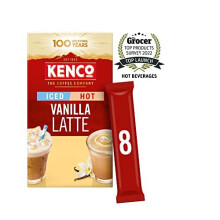 Iced Hot Vanilla Latte Sachets x8 (Pack of 5, Total 40 Sachets)