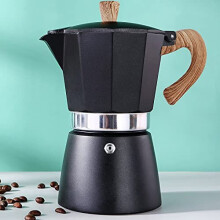 Moka Pot, Italian Coffee Pot 6 Cup/10 oz Stovetop Espresso Maker Stovetop Camping Manual Cuban Coffee Percolator Machine Italian Espresso Greca Coffee