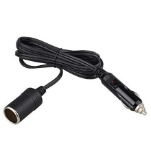Car Cigarette Lighter Extension Cable, 12V 24V 10A Male Female Adapter Plug Socket DC Power Supply Wire Lead Car Charger Extension Cable 3m