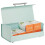 Kitchen Bread Bin – Metal Kitchen Storage Container for Bread Loaves – Bread Box with Hinged Lid – Mint Green 7