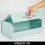 Kitchen Bread Bin – Metal Kitchen Storage Container for Bread Loaves – Bread Box with Hinged Lid – Mint Green 4
