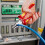 Knipex Crimping Pliers for wire ferrules insulated with multi-component grips, VDE-tested with integrated tether attachment point for a tool tether 180 mm 3