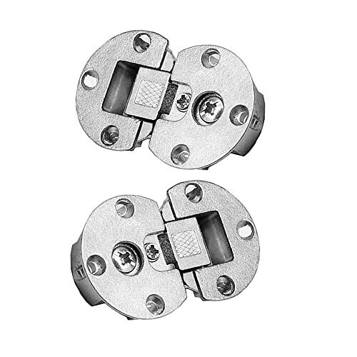 2 Pcs 90 Degree Adjustable Back Flap Hinge 90 Degree Page Turning Axis Adjustable Cabinet Door Hidden Hinge Dedicated Table Drop Hinge for Folding