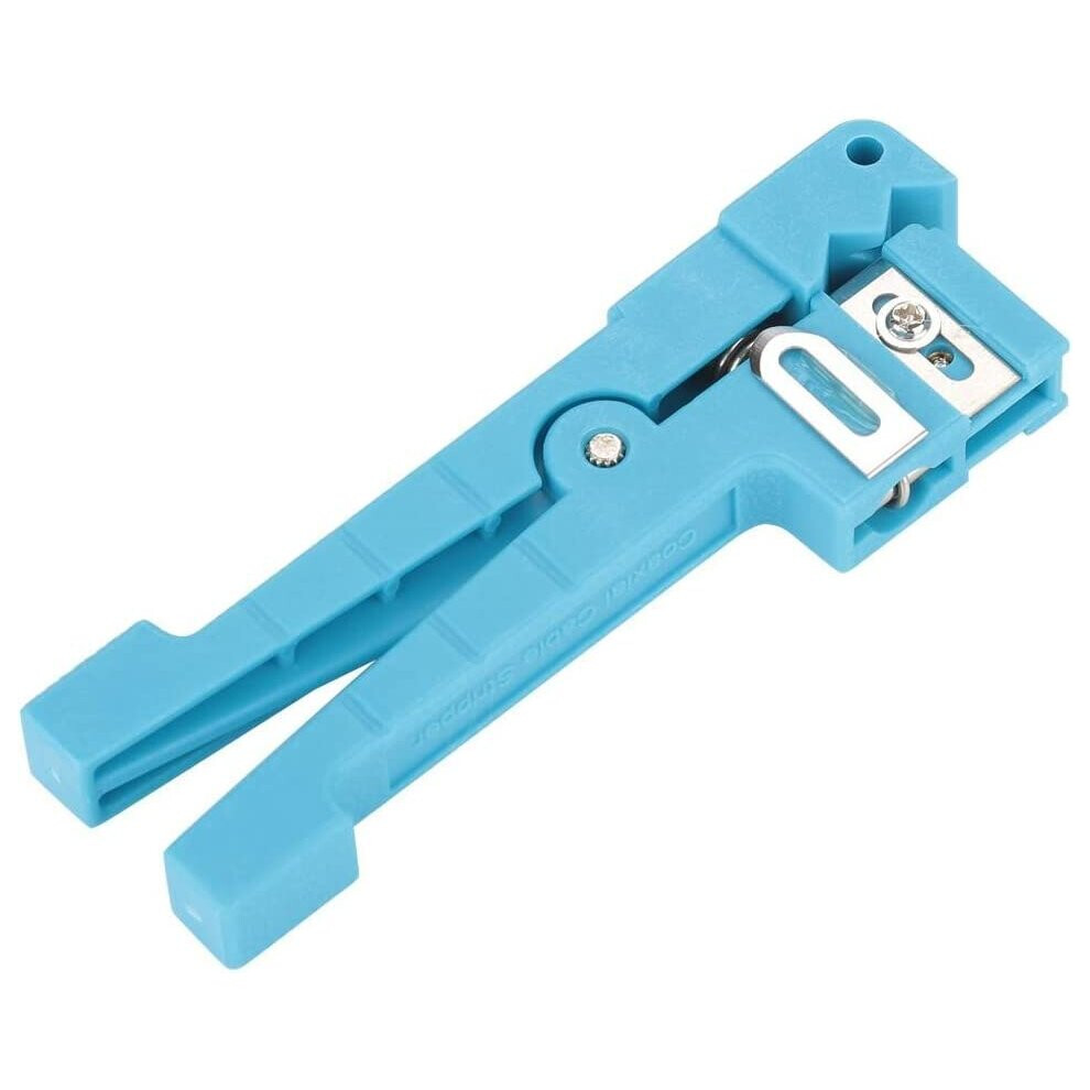 Chb Blue Cable Peg Stripper Adjustable Blade Cutter Fibre Optic Coax Cat5 Cat6 Utp Power Catv Optical Fiber Blade Slitter Wire Jacket Hand Cutting 5060989830031