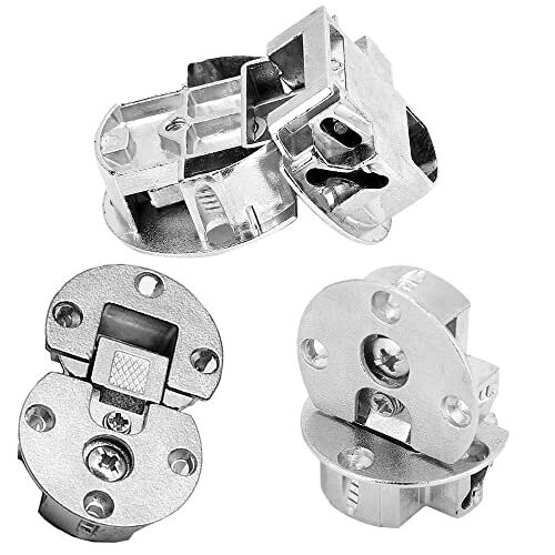 2 Pcs 90 Degree Adjustable Back Flap Hinge 90 Degree Page Turning Axis Adjustable Cabinet Door Hidden Hinge Dedicated Table Drop Hinge for Folding 2