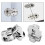 2 Pcs 90 Degree Adjustable Back Flap Hinge 90 Degree Page Turning Axis Adjustable Cabinet Door Hidden Hinge Dedicated Table Drop Hinge for Folding 5
