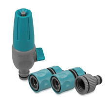 Garden Hose Pipe Connector - Set of 4 Garden Hose Connectors, Outside Tap Kit, Hose Pipe Attachment, Garden House Set, Hosepipe Nozzle